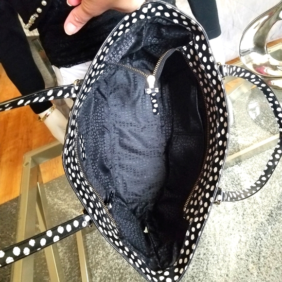 🔥SALE🔥Wonderful ♠️ KATIE SPADE Polka Dots Tote - Picture 4 of 11